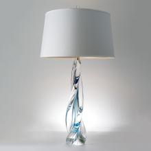  7.60088 - Ocean Twist Lamp with Silk Shade